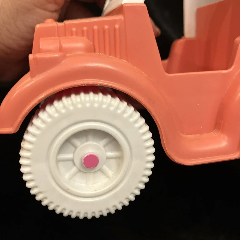 Vintage Maple Town Ambulance Calico Critters Pink Tonka Toy Car Truck 1986